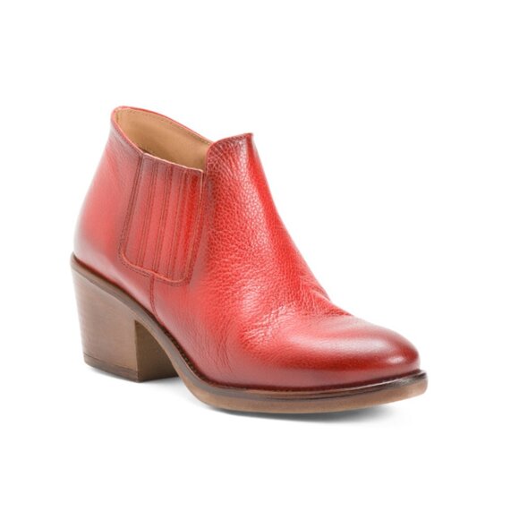 MIZ MOOZ Red Made In Spain Leather Daveena Heels - Picture 1 of 2